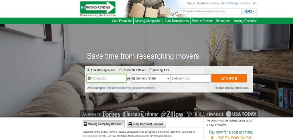 My Moving Reviews