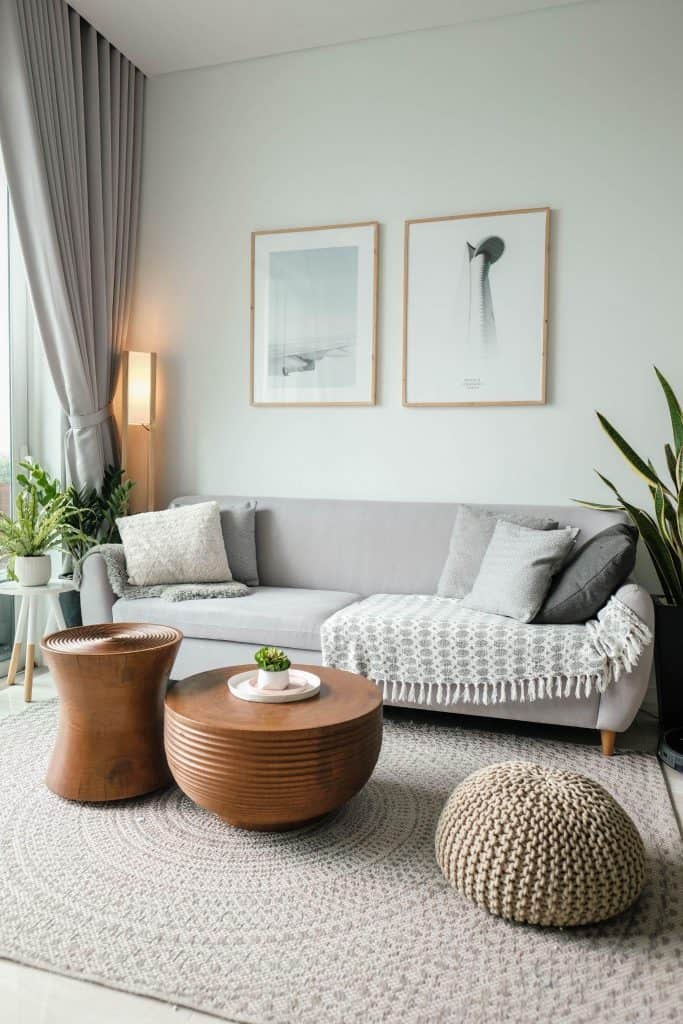 clean, neat and modern sitting room