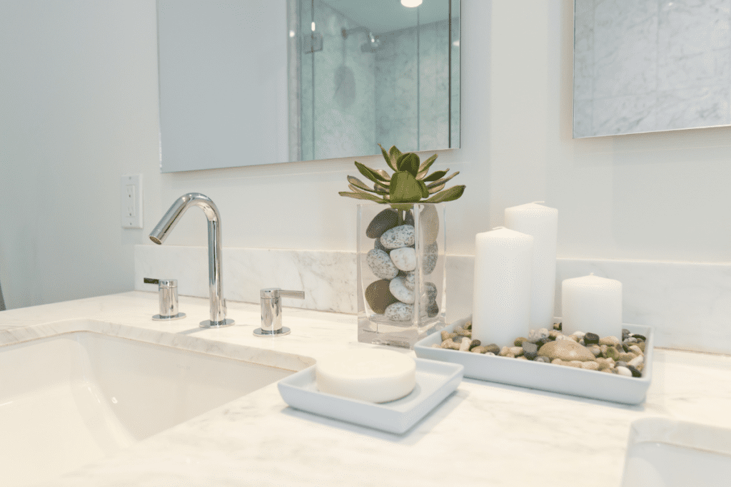 guest bathroom cleaning
