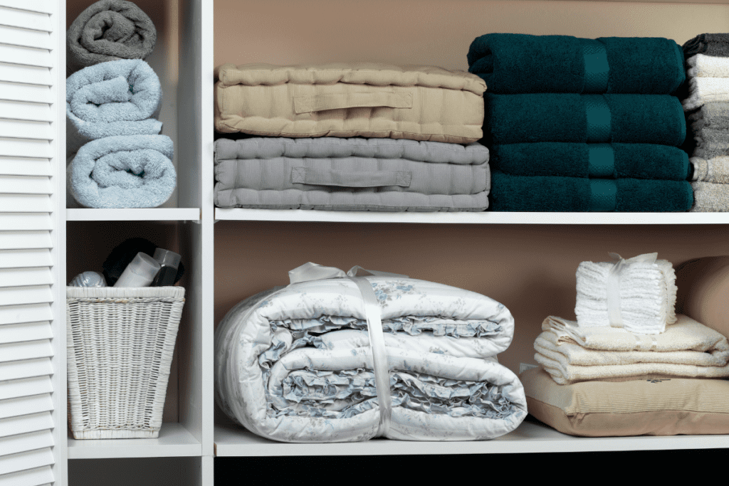 cleaning house linens